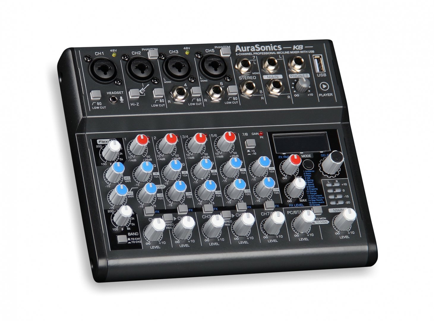 AuraSonics K8 компактный микшерный пульт в Глазове