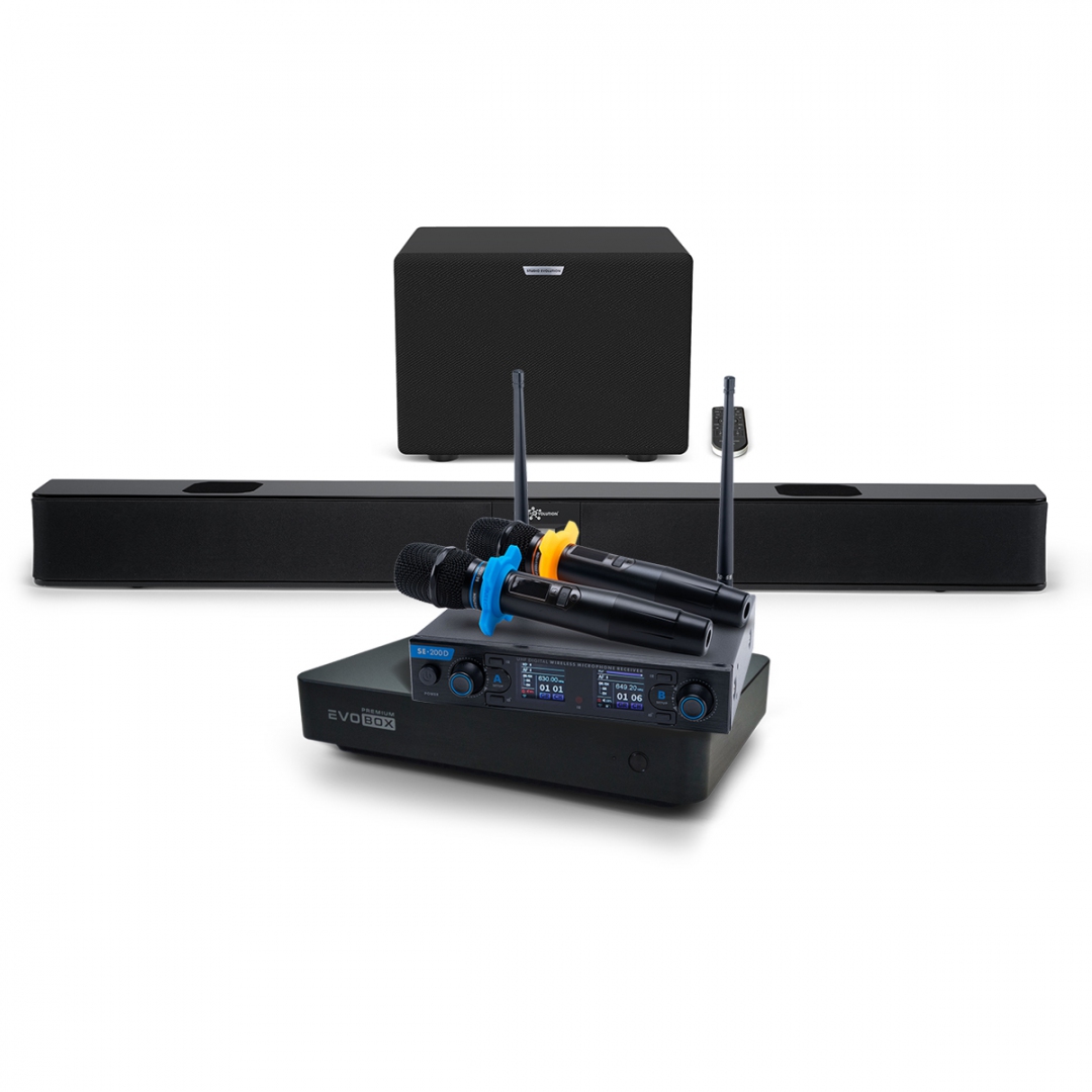 Hi-End караоке-система EVOBOX Premium + EvoSoundBar (саундбар с караоке) в Глазове