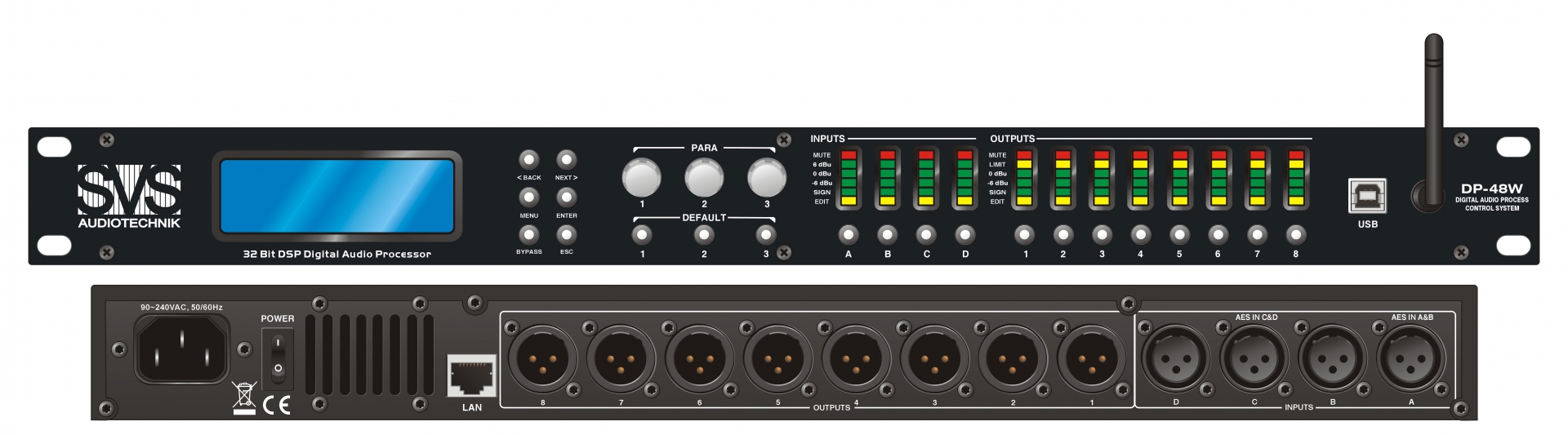 SVS Audiotechnik DP-48W Цифровой процессор: 4 входа 8 выходов в Глазове