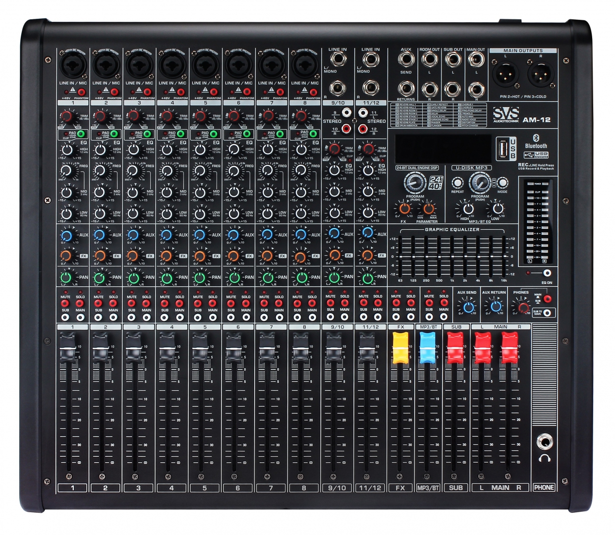 SVS Audiotechnik mixers AM-12 Микшерный пульт аналоговый, 12-канальный в Глазове