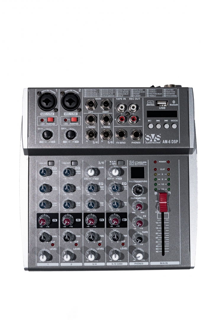 SVS Audiotechnik mixers AM-6 DSP Микшерный пульт аналоговый, 6-канальный SVS Audiotechnik mixers в Глазове